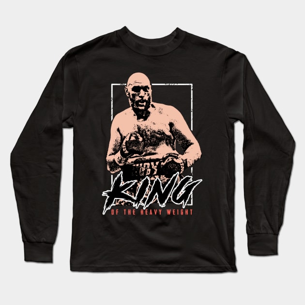 fury ngannou king Long Sleeve T-Shirt by SmithyJ88